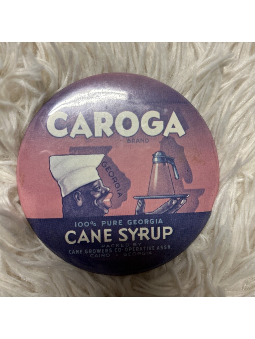 Vintage Caroga Cane Syrup Pin